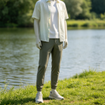 AI Virtual Try-On for White Shirt and Olive Trousers