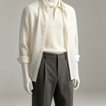 AI Virtual Try-On for Cream Shirt and Wide-Leg Pants