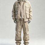 AI Virtual Try-On for Light Beige Utility Outfit