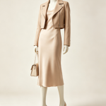AI Virtual Try-On for Blazer and Satin Skirt Outfit