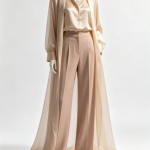 AI Virtual Try-On for Champagne Evening Outfit